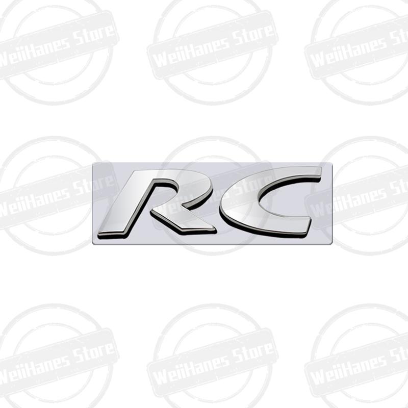 Metal 3D For RC CC Letter Logo u333 206 205 301 308 306 307 508 2008 4008 5008 RCZ Car Rear Trunk Body Sticker Accessories 333u