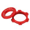CANSUCC Bike Hub Disc Brake Center Lock Adapter Aluminum Alloy Center Lock Disc to 6 Pin Disc Adapter Red