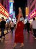 2025 New Year's Red Shiny Bodycon Slip Dress - Elegant Formal Gown for Valentine's Date