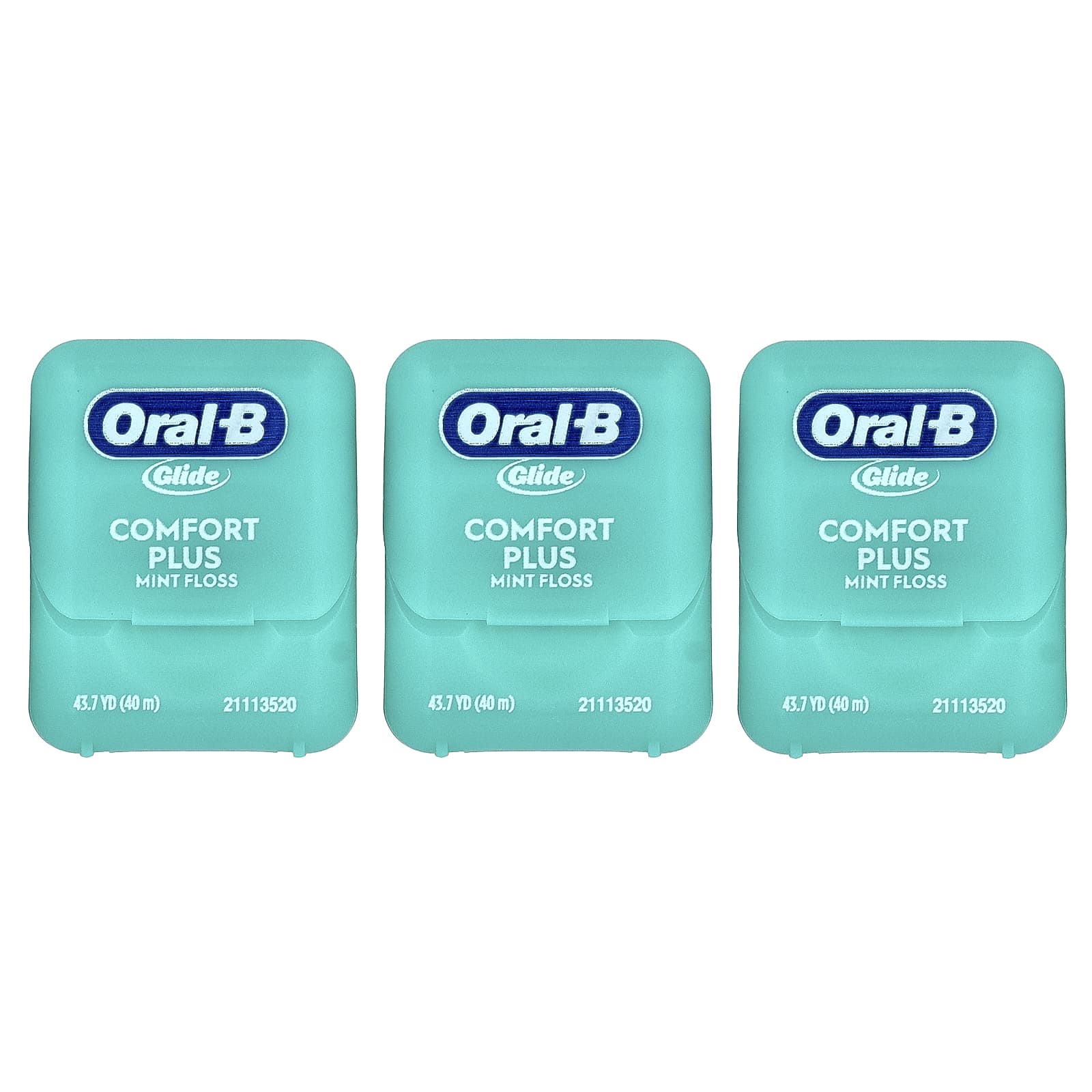 

Oral-B, Glide, Comfort Plus Floss, Mint, 3-Count, 40M (43.7Yd) Each