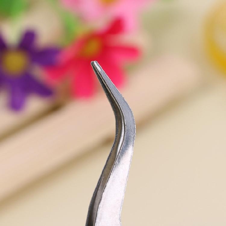 2Pcs Multipurpose Bent Tip Tweezers Stainless Steel Tweezers for Jewelry Making Electronics Repair Handmade Art Craft