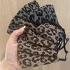 Autumn and Winter Leopard Print Warm Dustproof Windproof Skin-friendly Transparent All-match Mask