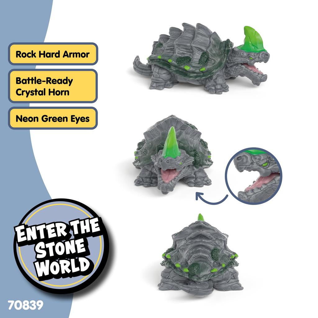 Schleich Eldorado Stone Turtle Ages Realistic Monster Toy 70839 Figure, 6+,