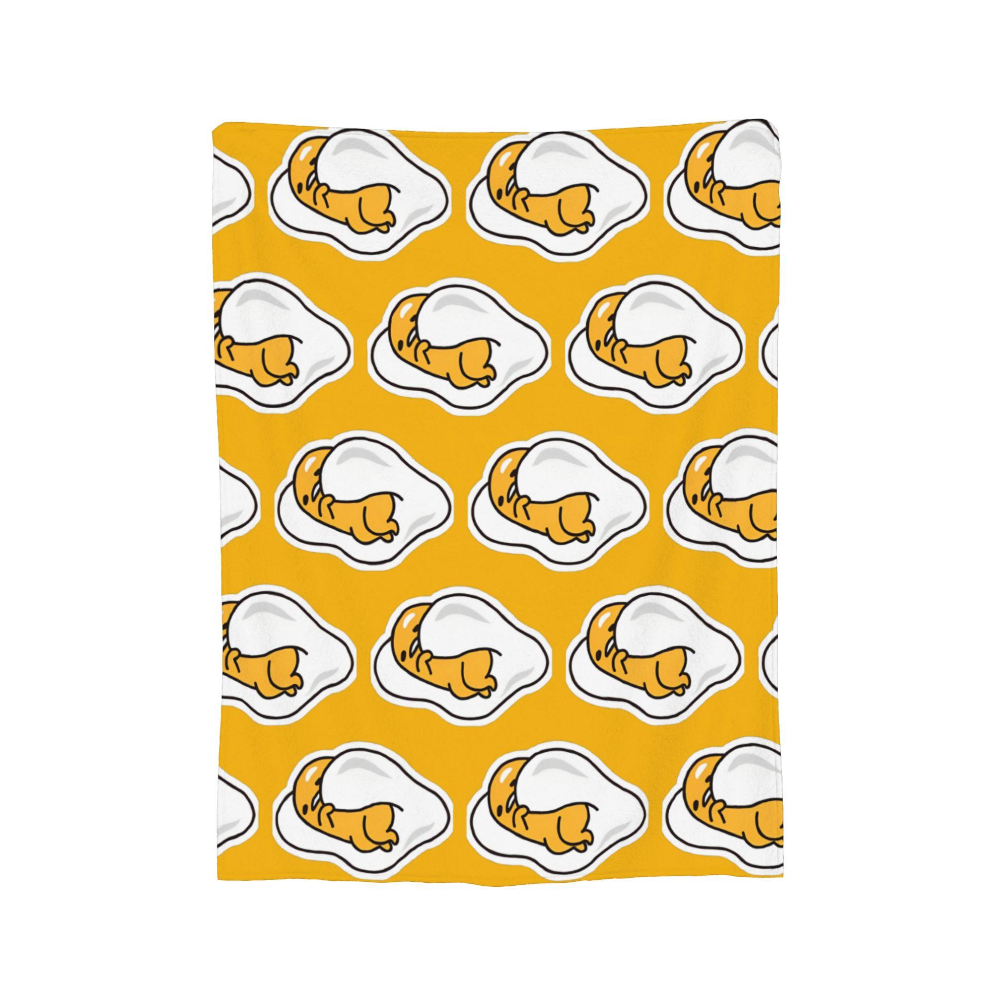 

Gudetama Cartoon Lazy Egg Blanket Fleece All Season Breathable Lightweight Throw Blankets for Sofa Office Quilt 75x90cm