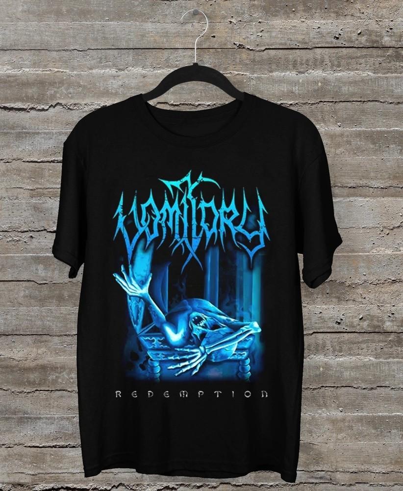 Vomitory - Redemption Черная футболка с коротким рукавом Все размеры S-2XL Подарок Унисекс XXXXL