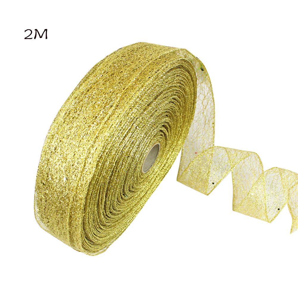 5cm Christmas Party Powdered Bronzing Xmas Tree Ornaments 2m  Hanging Deco