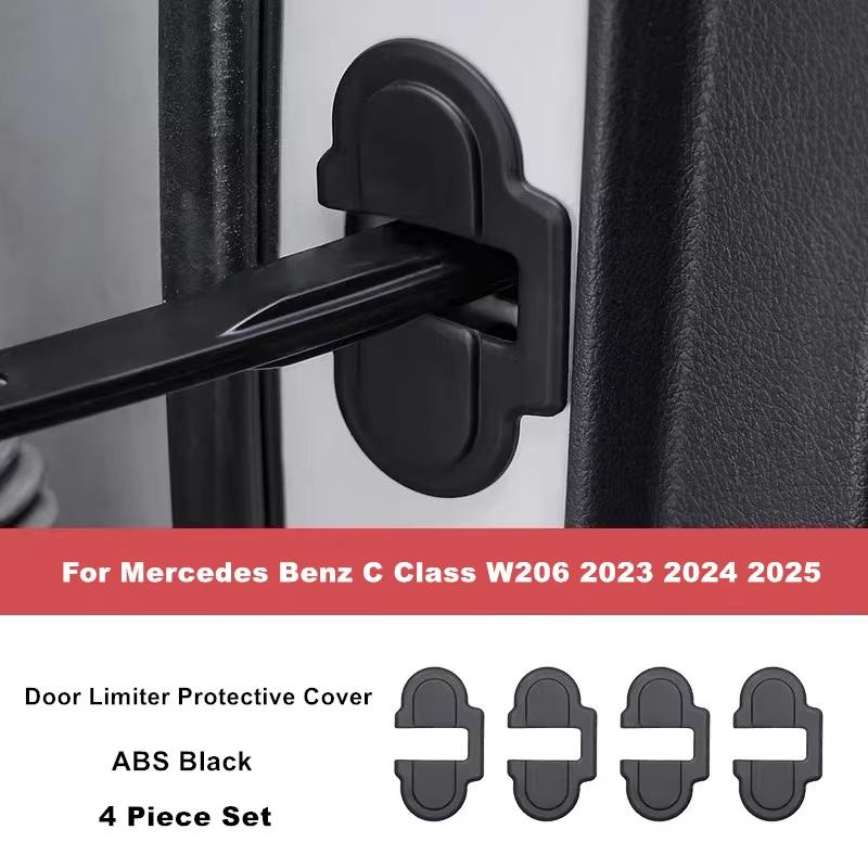 For Mercedes Benz C Class W206 GLC X254 2025-2025 Car Door Limiter Protective Cover Door Lock Buckle Trim Interior Accessories