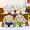 Plush Bunny Toy With Soft Short Pile Fabric For Kids Bedroom Decor And Comfort