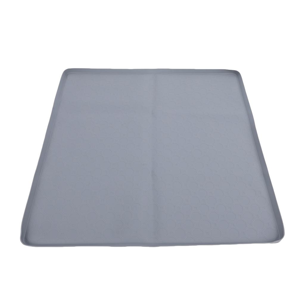 Antislip siliconen lekbak voor koelkast met opstaande rand, geschikt voor wasmachines, voerbakken voor huisdieren en vaatwassers.