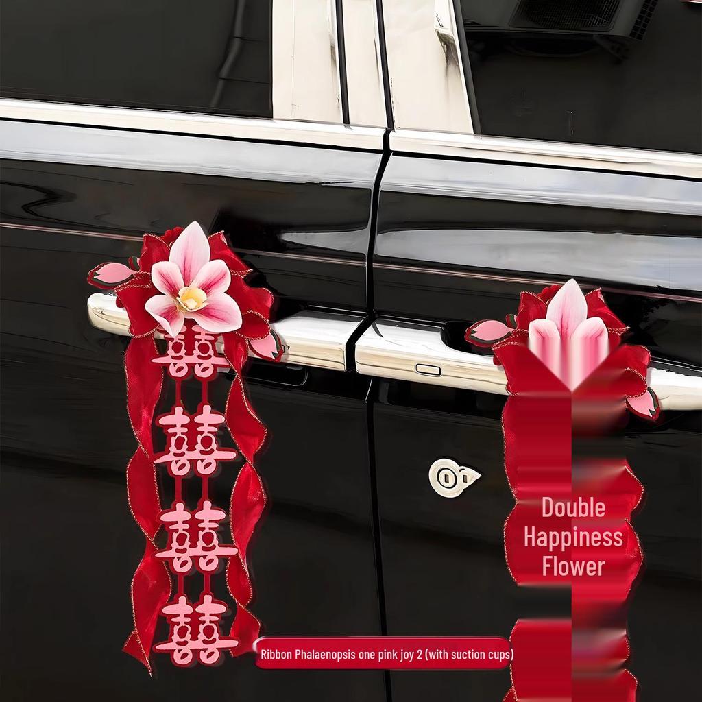 Wedding Car Decoration Floral Set for Handles and Dowry Car