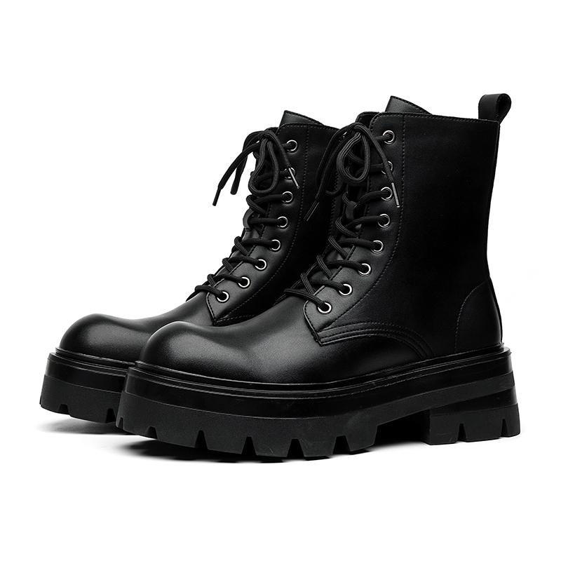 Winter Breathable Men Boots Fashion Street Style Casual Shoes Personalized Trend High Top Men Shoes Comfortable Casual Boots