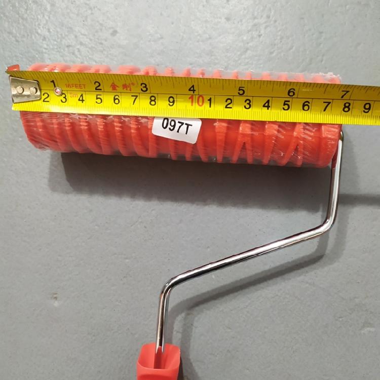 Grain Pattern Paint Rubber Roller 7'' Paint Roller Painting Tool for Home Office