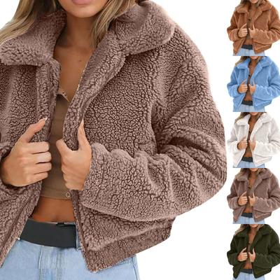 Women's Thermal Fleece Short Jacket Jacket Top Coat