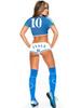 European Cup Cheerleader Costume - Nightclub & Bar Dancewear, Football Performance & Photo Shoot Outfit for Women.