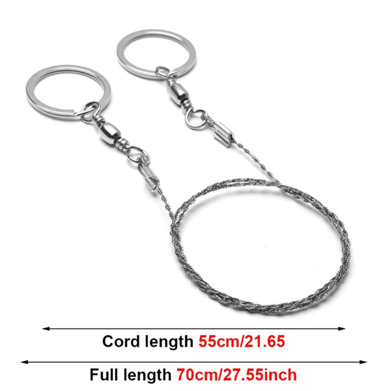 Drahtsäge Langlebig Leicht Notfall-Überlebenssäge Taschensäge Mit Drehbar