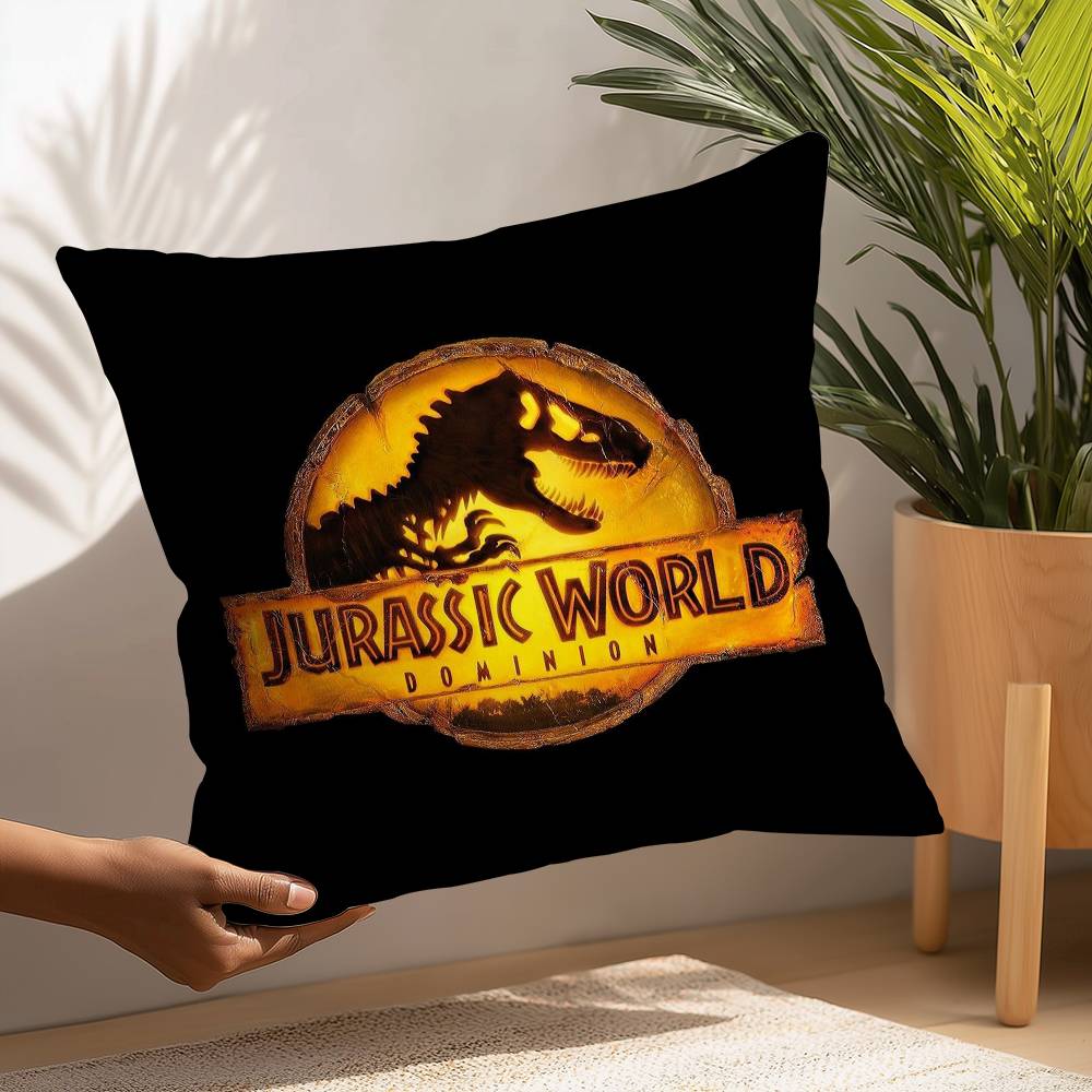Moive J-Jurassic World Pillow Case Plush Fabric Soft  Pillowcase Double Sided Print Cushion Cover Household Gifts