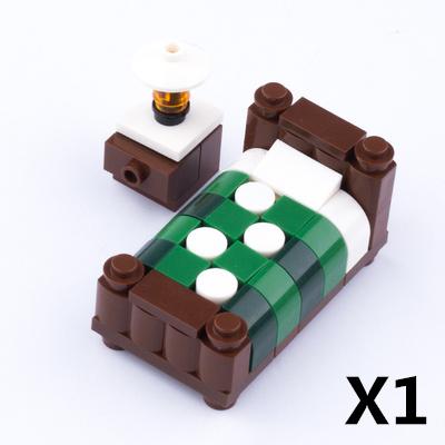 DIY City Decoration Home Building Block Accessories Bed TV Sofa Refrigerator Dining Table Sweeper Phone Brick Gift Toy Kids J078