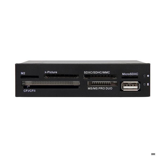 Lecteur de cartes mémoire interne 3,5" avec USB - STARTECH - Multicartes 22-en-1 - Noir