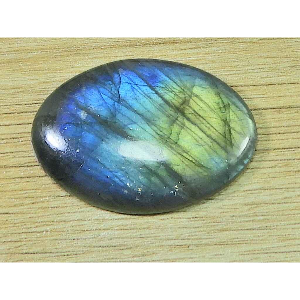 Natural Labradorite 26X39MM Oval Crystal Cabochon Loose Gemstone 57Cts. SK-3332