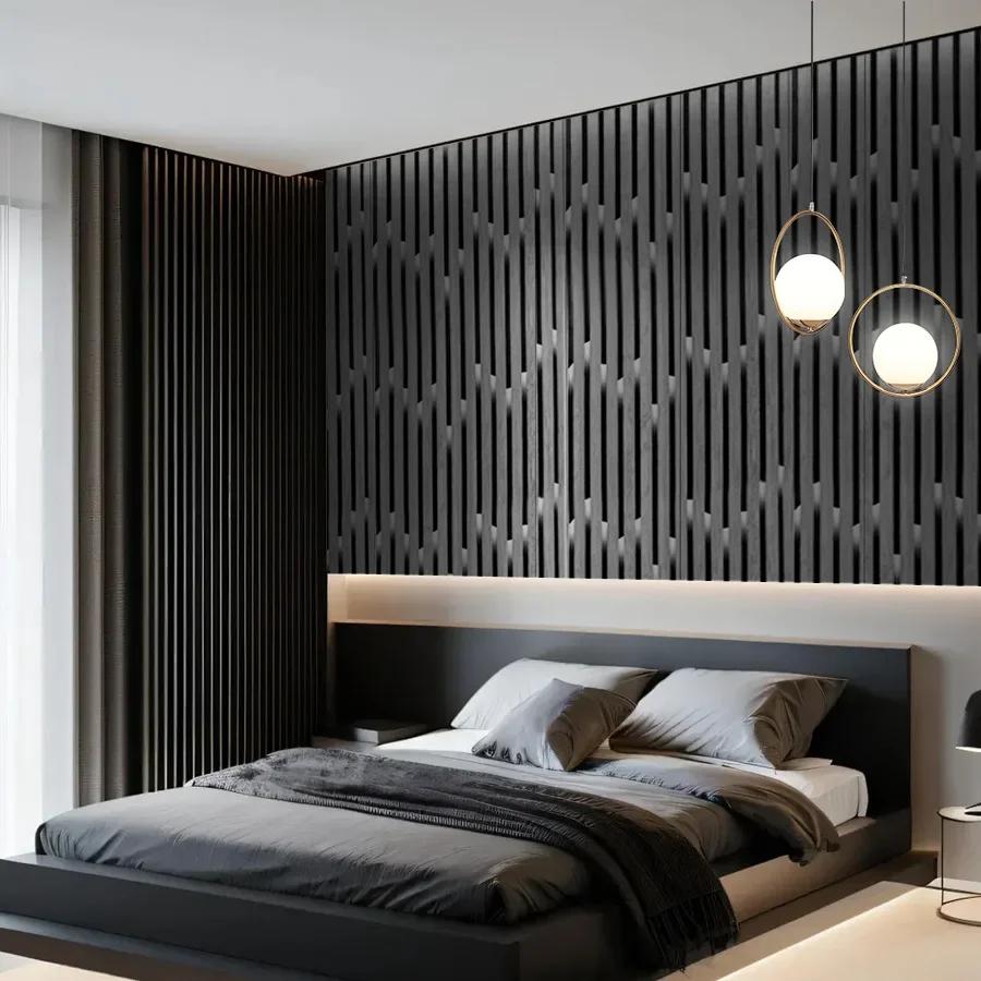 Grille Striped Self-adhesive Wallpaper Restaurant Living Room Home Decoration TV Background Wall Wallpaper