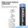 AJNWNM 1.5v AA lithium li-ion rechargeable battery 3400mWh 1.5v aa battery for thermometer AA 1.5V Rechargeable Battery Batteries AA
