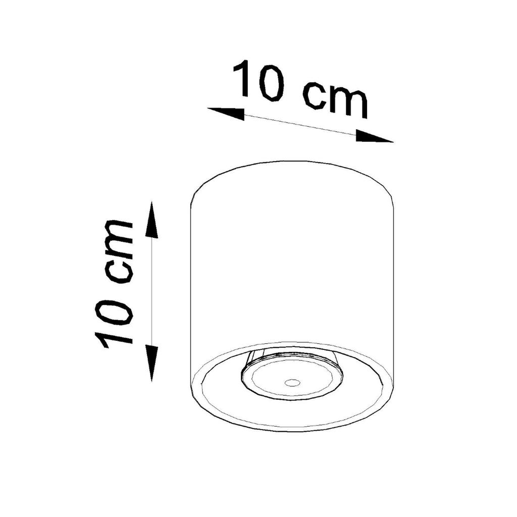 Orbis 1 White Ceiling Lamp