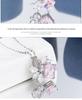 Sterling Silver Camellia Crystal Necklace: Versatile, High-End Clavicle Chain for Women, 2021 Style.