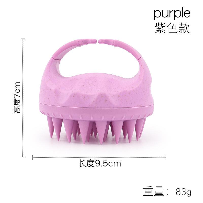 Shampoo Head Scalp Massage Brush Silicone Soft Skin Friendly Hair Washing Massager Comb SPA Massage Brush Beauty Hair Tool