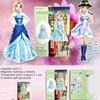 Dress Up Paper Doll Magnets Creative Princess Dolls Dress Up Paper Puzzles Set | Pretend Princess Magnetic Playset  For Girls