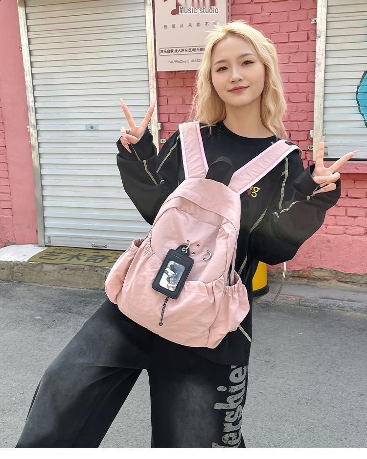 Moderner Leichter Damen Minimalistischer Rucksack: Vielseitig, Pendlerfreundlich, Lässig, Studenten-Schulranzen