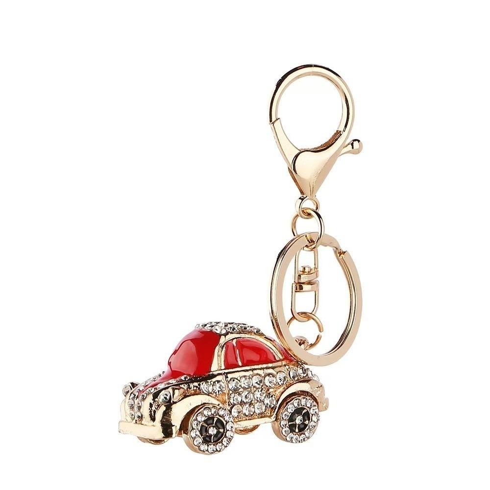 Crystal Charm Crystal Car Key Chain Mini Metal Keychain Creative Handbag Decoration Pendant  Gifts