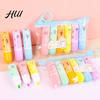 Office Highlighting Pen 6Pcs Chisel Tip Highlighter Marker, Cute Marker Pen, Cartoon Macaron Oblique Head No-Bleed Ink Markers for Journaling,