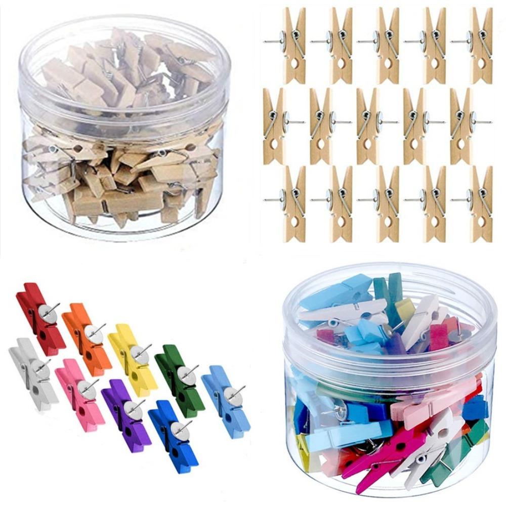 50Pcs/Box Colorful Blackboard Push Pins Decorative Thumb Tacks Thumbtacks Clips Push Pin  School