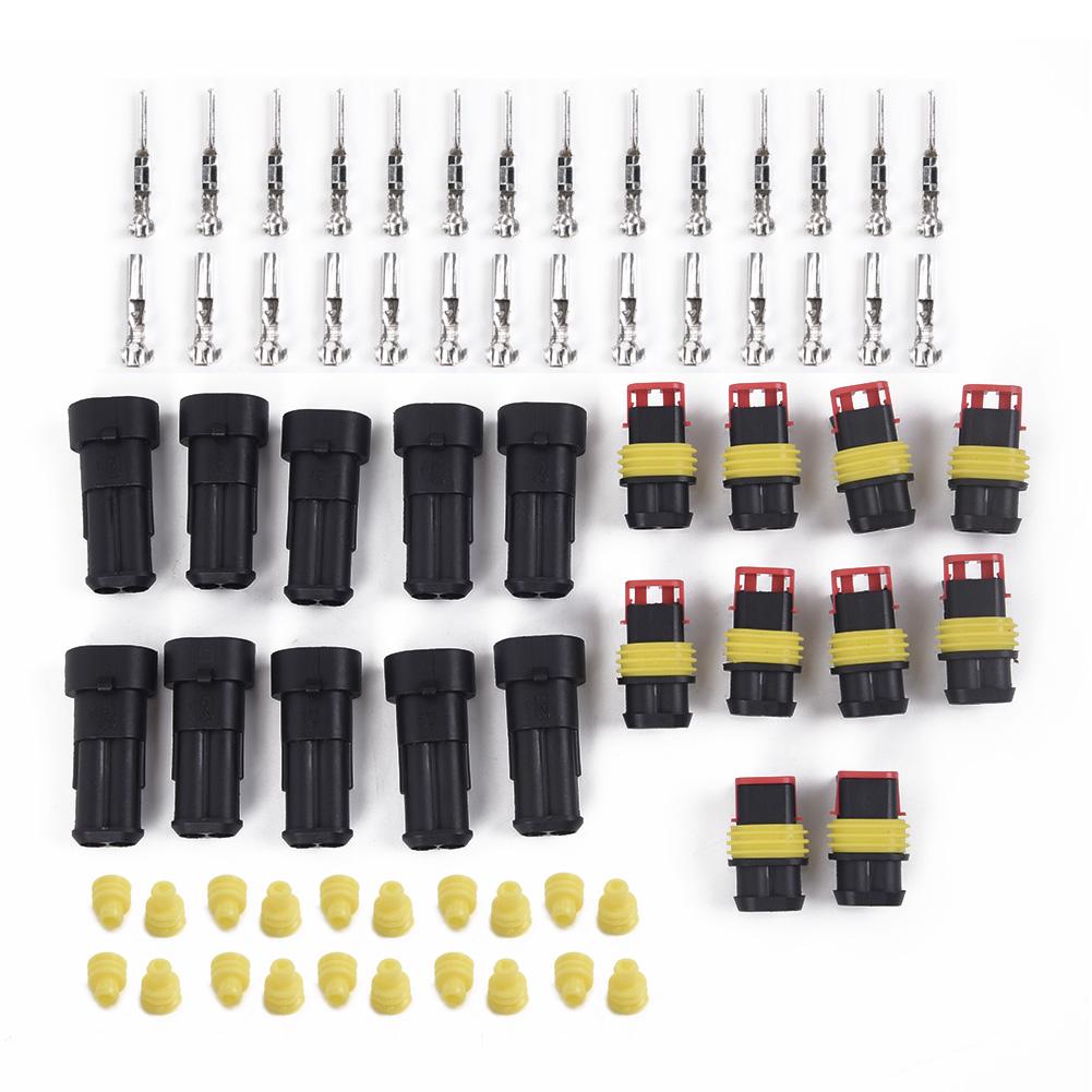 Buy 12V Female Male Waterproof Electrical Wire Connectors Plugs,Cable