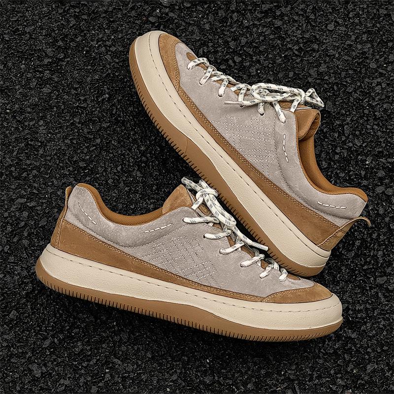 Pantofi sport casual de toamnă 2024 pentru bărbați, stil retro, cu talpă groasă, pentru drumeție