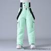 Unisex Winter Ski Pants: Windproof, Waterproof, Thickened, with Suspenders - Perfect for Snowboarding and Skiing.