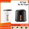 8L Smart AirFryer: Large Capacity, Smoke-Free, Electric Oven with Timer