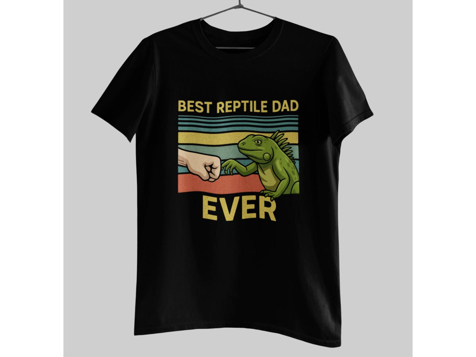 Best Reptile Dad Ever Shirt Iguana Lover Gift Lizard Pet Owner Tee S