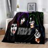 Rockband Kiss Band Decke Mode Flanell Flauschige Fleece Überwurfdecke Kinder und Erwachsene Geschenk Sofa Reise Camping