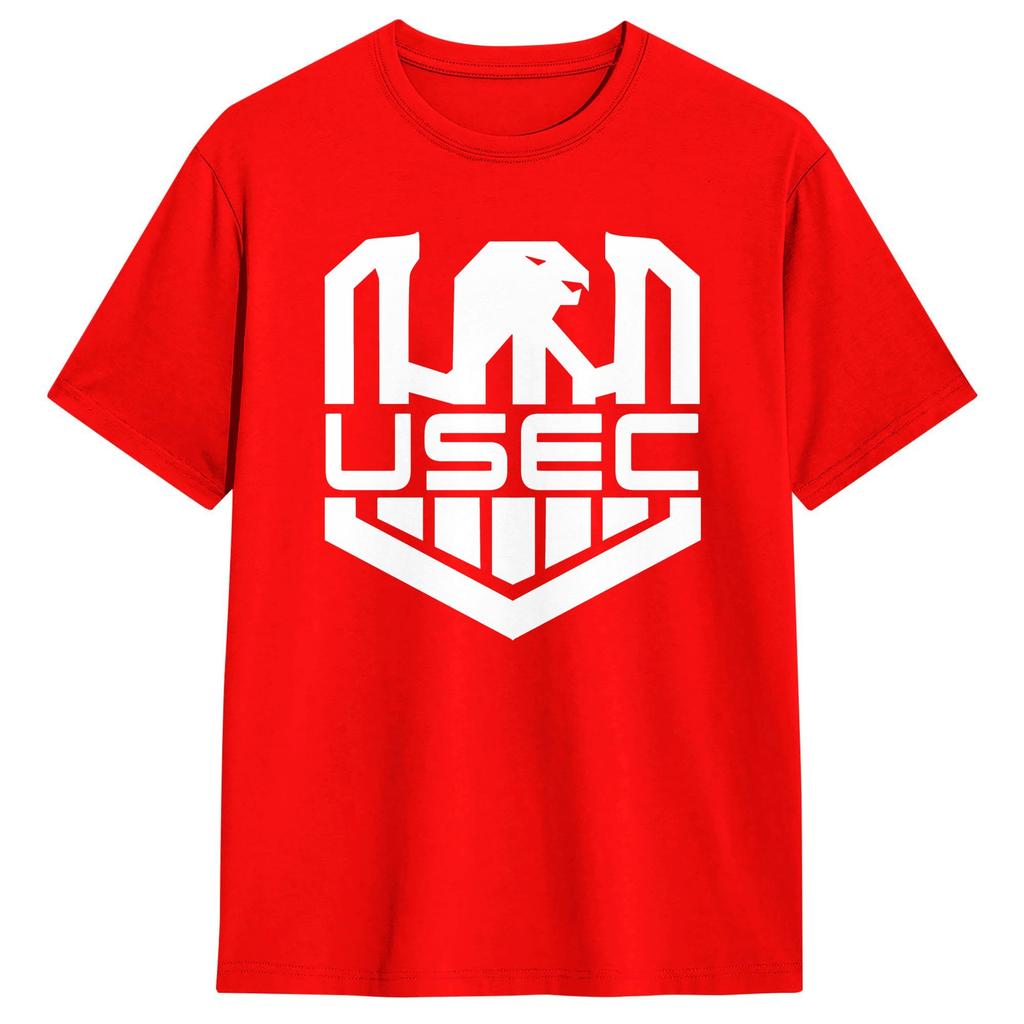 Escape From Tarkov USEC litle wnite logo Cotton T Shirt For Men Summer Trendy Cool Tee Shirt Oversized Custom DIY Clothes