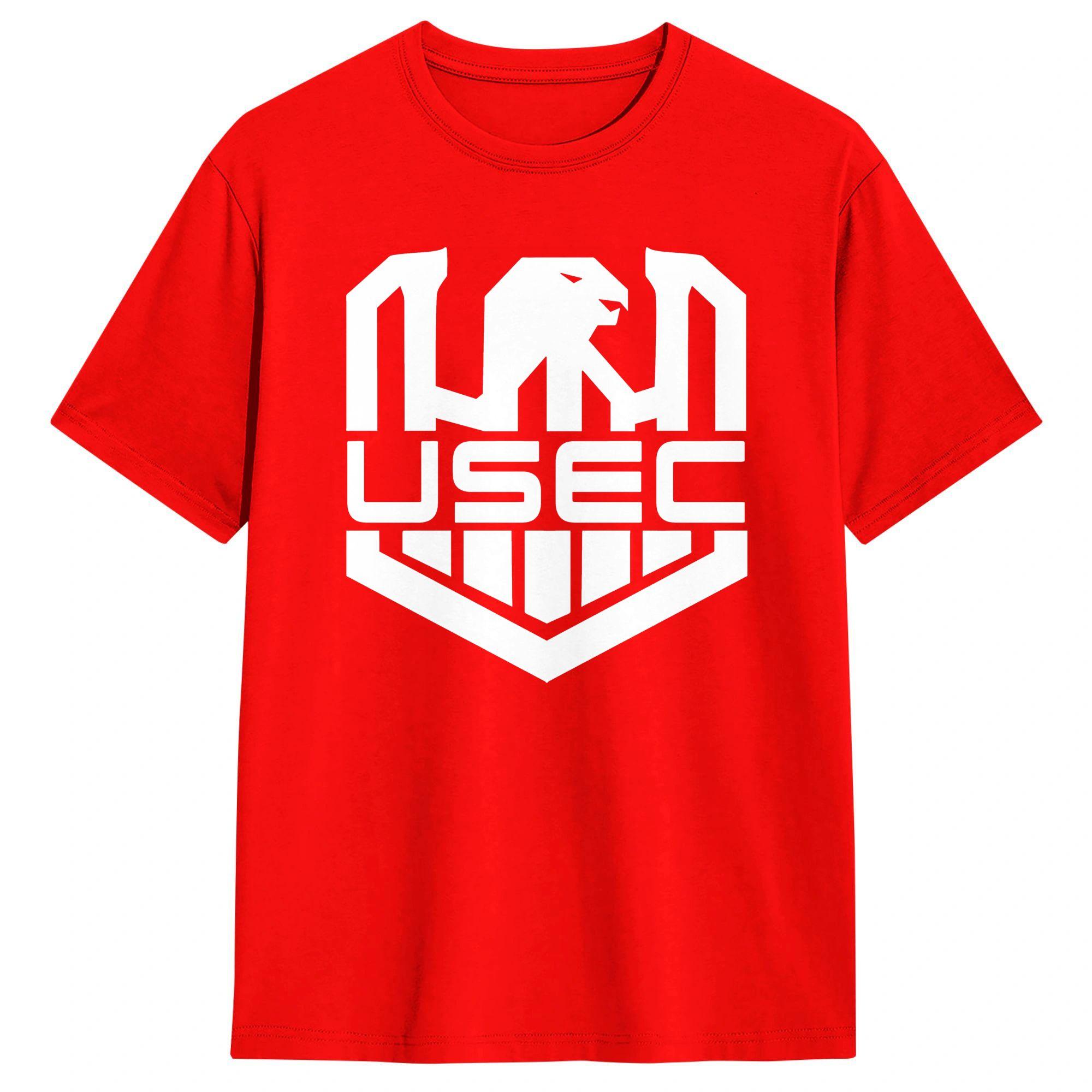 

Escape From Tarkov USEC litle wnite logo Cotton T Shirt For Men Summer Trendy Cool Tee Shirt Oversized Custom DIY Clothes S