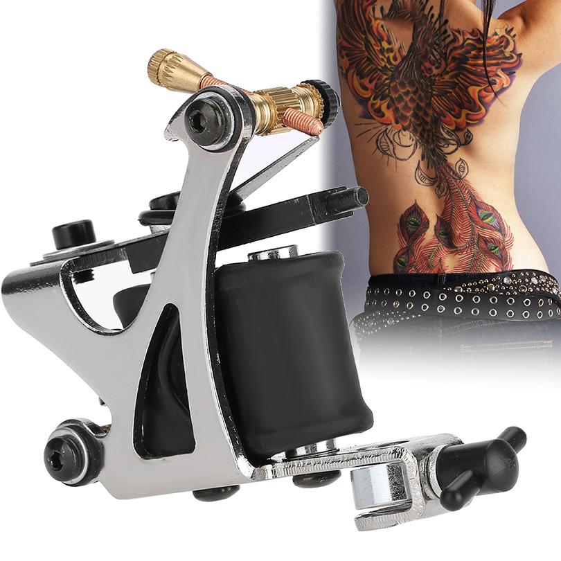 Professional Alloy Tattoo Machine Copper Coils Iron Shader Tattoo Machine Liner