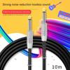 Guitar Connecting Cable Straight 6.35mm Male Jack Stereo Audios Interconnect Cord for Electric Guitar, Bass, Mandolin