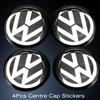 Modifix - 90mm Radkappe Emblem Logo Aufkleber Schwarz Für Vw Golf Passat Cc Polo Scirocco