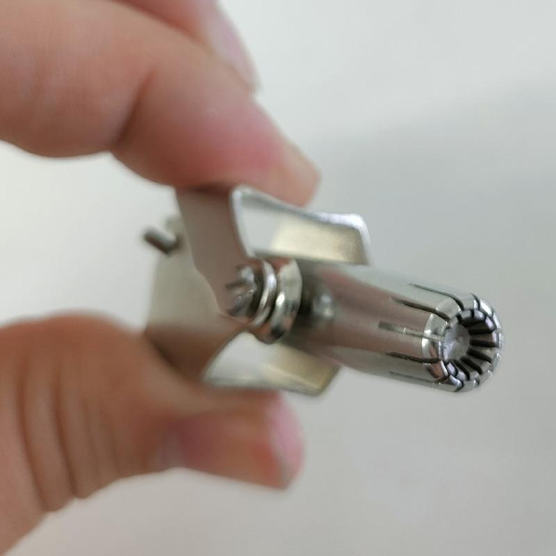 Stainless Steel Manual Nose Hair Trimmer for Men - Nostril Shaving Tool