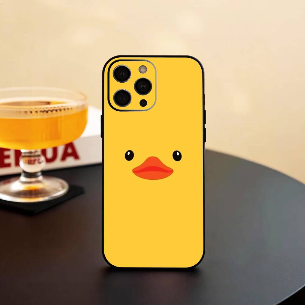 Adorable Yellow D-Duck   Phone Case Silicone Soft For IPhone 17 16 15 14 13 12 11 X XR Plus Pro Max Plus