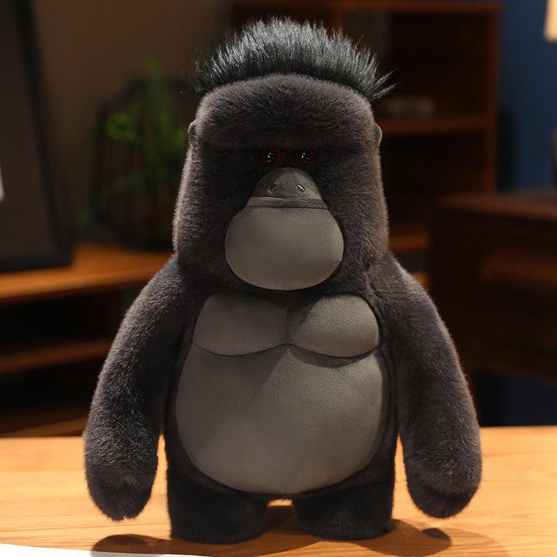 

Имитация куклы гориллы Анимационная плюшевая игрушка кукла Детская забавная тряпичная кукла Креативная подушка в виде животного 38cm