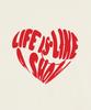 GRAVER [Unisex] Big Life Logo Heart Smile Sweatshirt_Cream