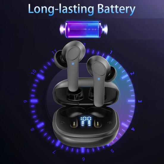 Language Translator Earbuds Stereo Sound Real High Accuracy Time Translation IPX6 Waterproof Instant