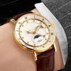 Custom Logo Private Label Watch Men Waterproof Chronograph Wrist Watch Luxury Quartz Sports Moon Phase Business Watches